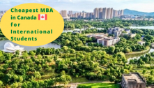 Cheapest MBA in Canada for International Students 2022