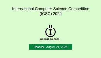 Invitation for the ICSC 2025 program, HUS High School for Gifted Students