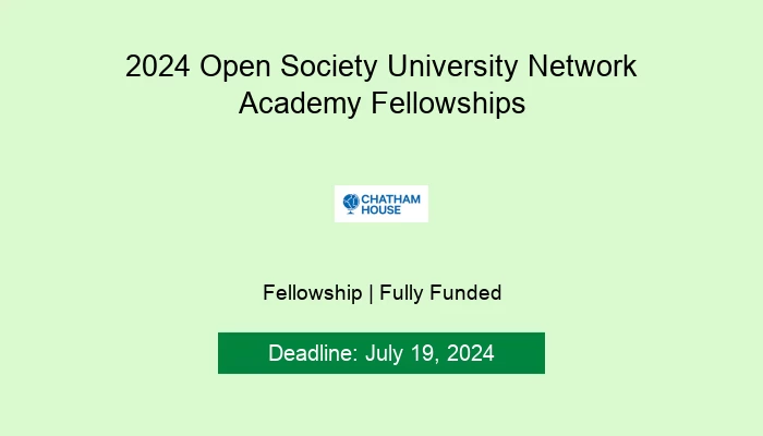 2024 Open Society University Network Academy Fellowships
