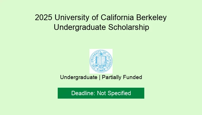 2025 University of California Berkeley Undergraduate Scholarship