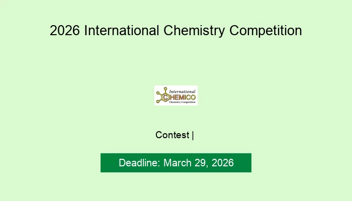 2026 International Chemistry Competition