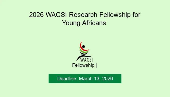 2026 WACSI Research Fellowship for Young Africans