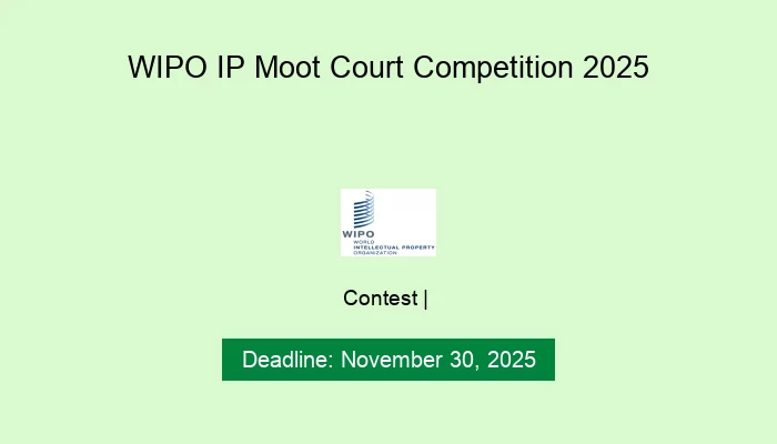 WIPO IP Moot Court Competition 2025