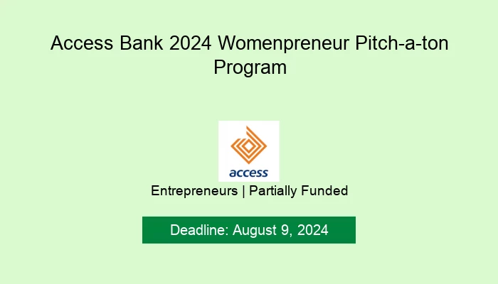 Access Bank 2024 Womenpreneur Pitch-a-ton Program