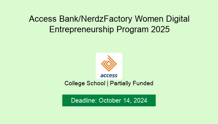 Access Bank/NerdzFactory Women Digital Entrepreneurship Program 2024