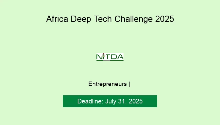 Africa Deep Tech Challenge 2025
