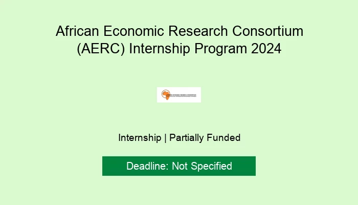 African Economic Research Consortium (AERC) Internship Program 2024