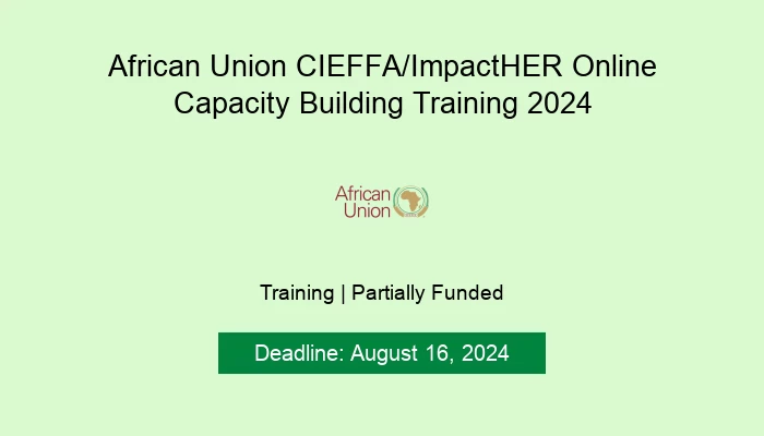 African Union CIEFFA/ImpactHER Online Capacity Building Training 2024