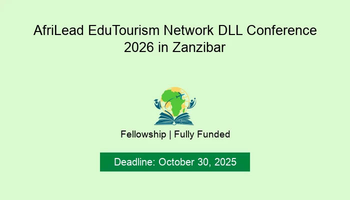 AfriLead EduTourism Network DLL Conference 2026 in Zanzibar