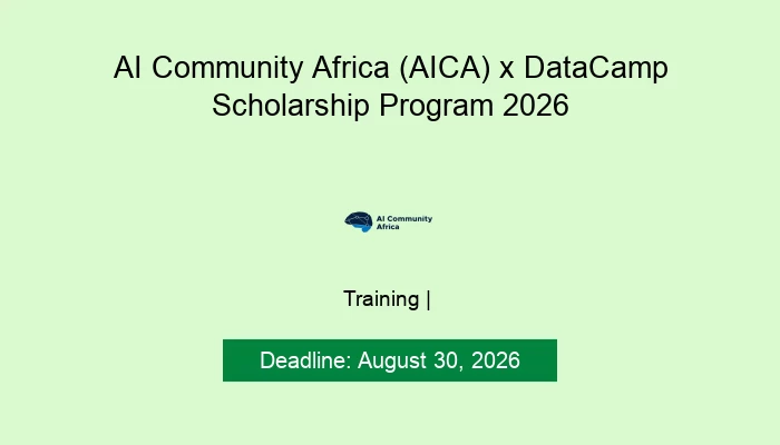 AI Community Africa (AICA) x DataCamp Scholarship Program 2026