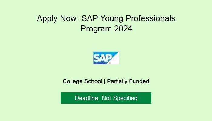 Apply Now: SAP Young Professionals Program 2024