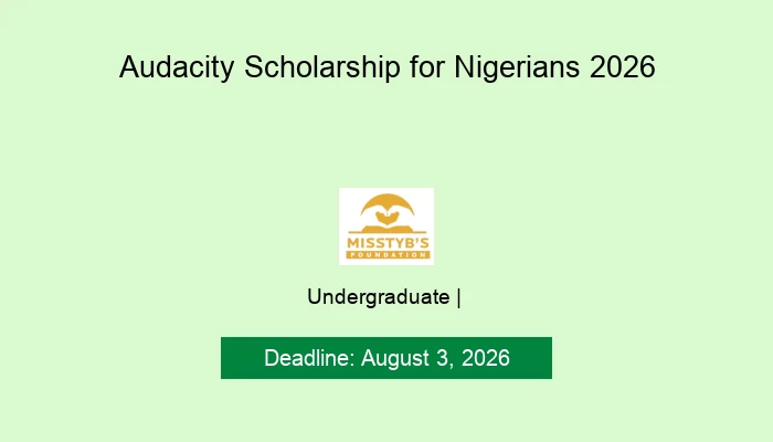 Audacity Scholarship for Nigerians 2026