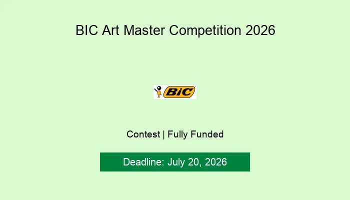 BIC Art Master Competition 2026