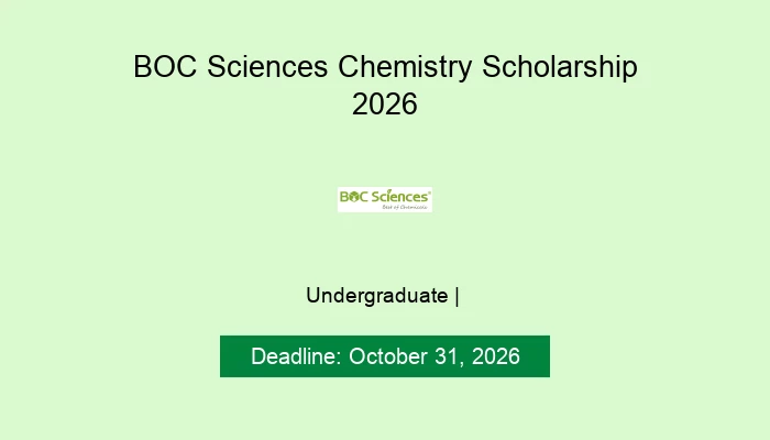 BOC Sciences Chemistry Scholarship 2026