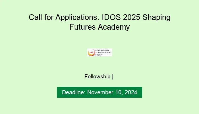 Call for Applications: IDOS 2025 Shaping Futures Academy