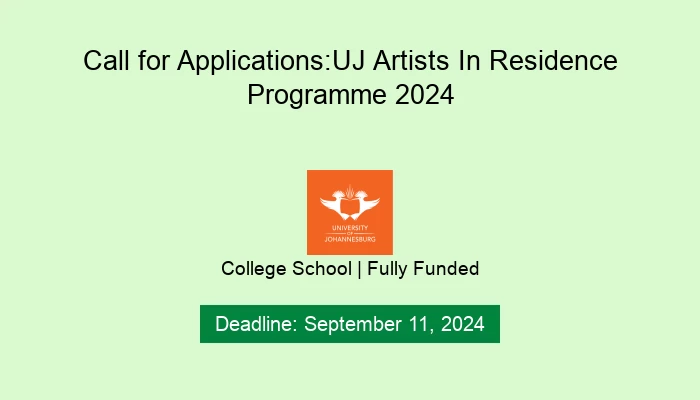 Call for Applications: UJ Artists In Residence Programme 2024
