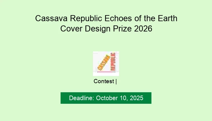 Cassava Republic Echoes of the Earth Cover Design Prize 2026
