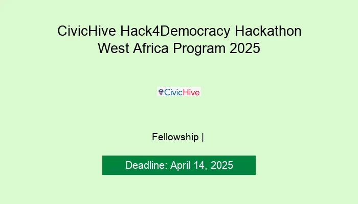 CivicHive Hack4Democracy Hackathon West Africa Program 2025