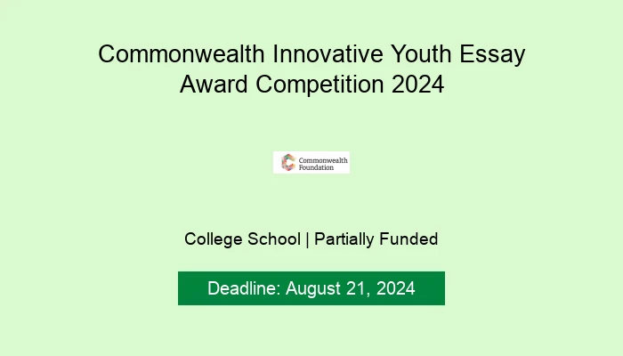 Commonwealth Innovative Youth Essay Award Competition 2024