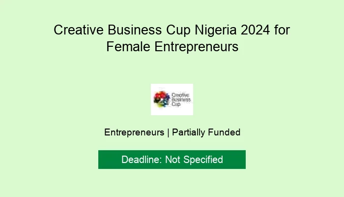 Creative Business Cup Nigeria for Female Entrepreneurs 2024