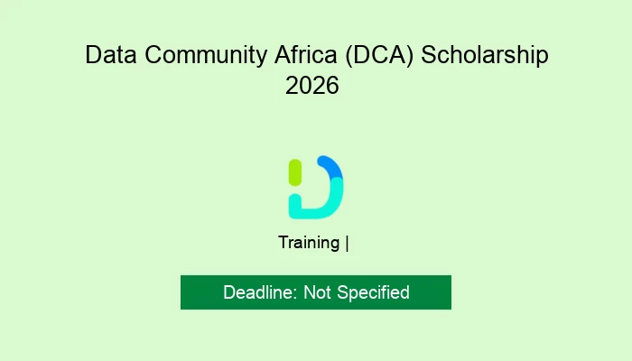 Data Community Africa (DCA) Scholarship  2026