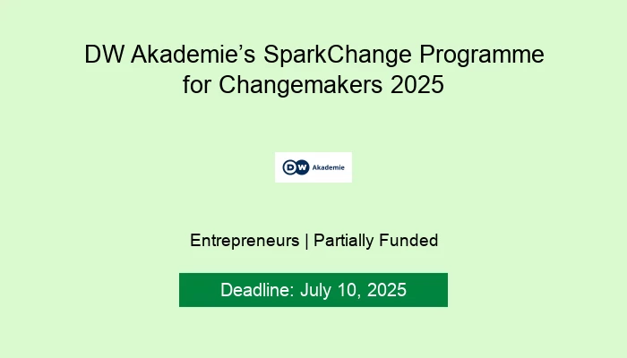 DW Akademie’s SparkChange Programme for Changemakers 2025