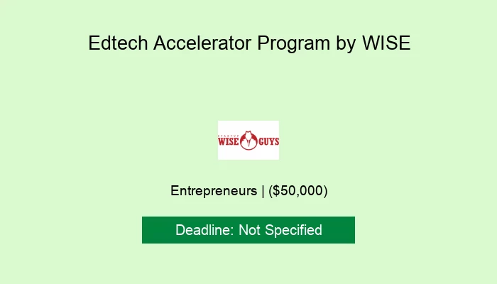 2025 Edtech Accelerator Program by WISE
