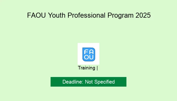 FAOU Youth Professional Program 2025