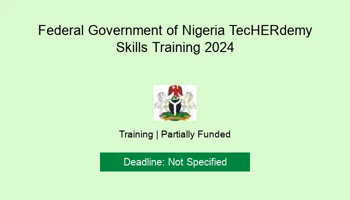 Federal Government of Nigeria TecHERdemy Skills Training 2024