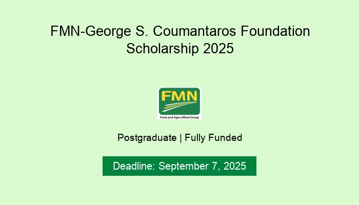 FMN-George S. Coumantaros Foundation Scholarship 2025
