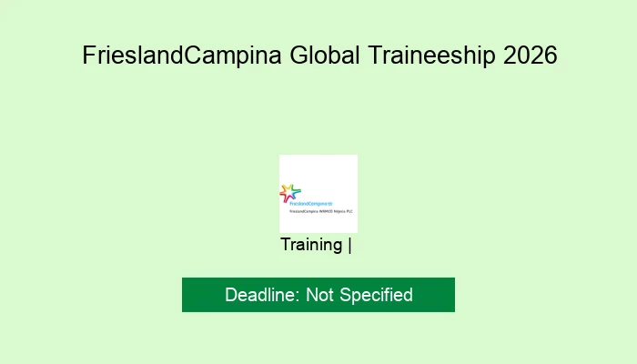 FrieslandCampina Global Traineeship 2026