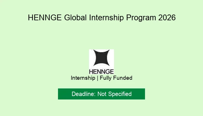 HENNGE Global Internship Program 2026