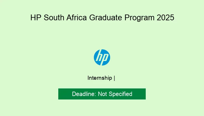 HP South Africa Graduate Program 2025