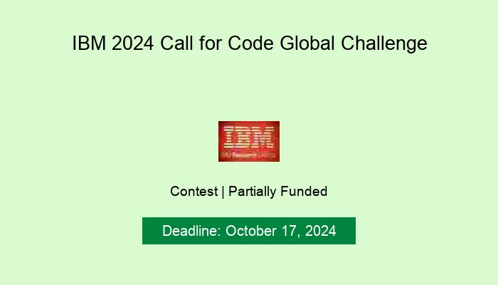 IBM 2024 Call for Code Global Challenge