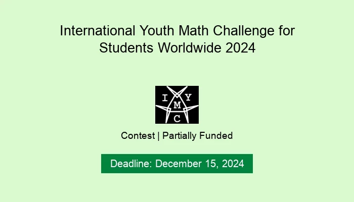 International Youth Math Challenge for Students Worldwide 2024