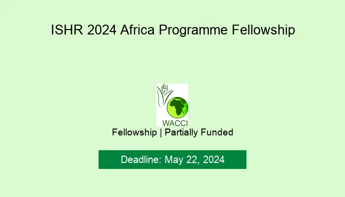 ISHR 2024 Africa Programme Fellowship