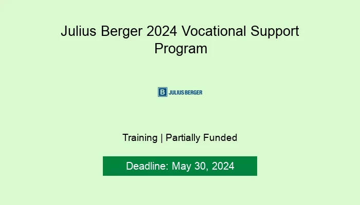 Julius Berger 2024 Vocational Support Program