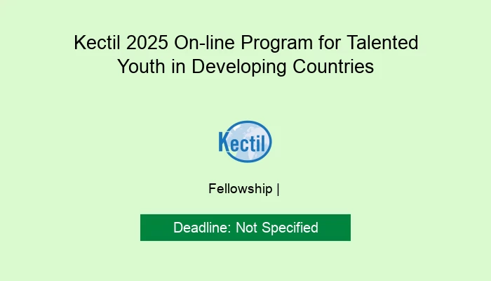 Kectil 2025 On-line Program for Talented Youth in Developing Countries