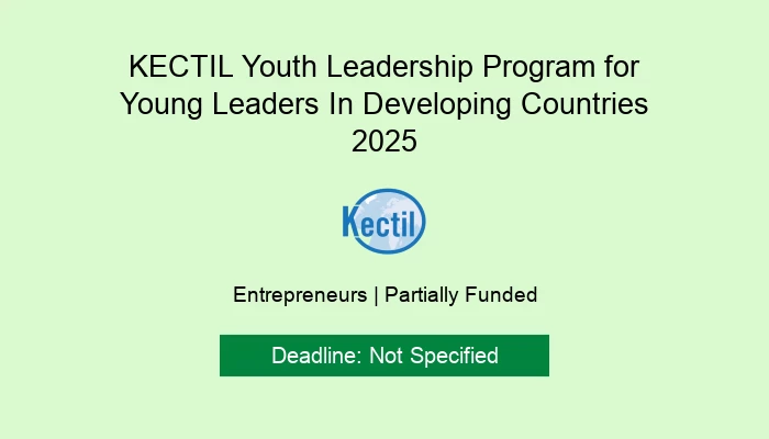 KECTIL Youth Leadership Program for Young Leaders In Developing Countries 2025
