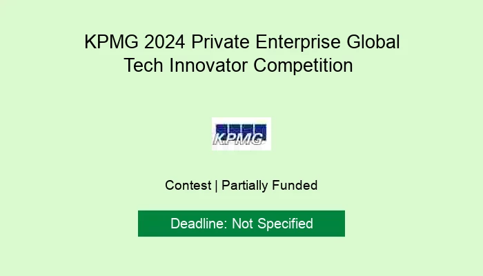 KPMG 2024 Private Enterprise Global Tech Innovator Competition