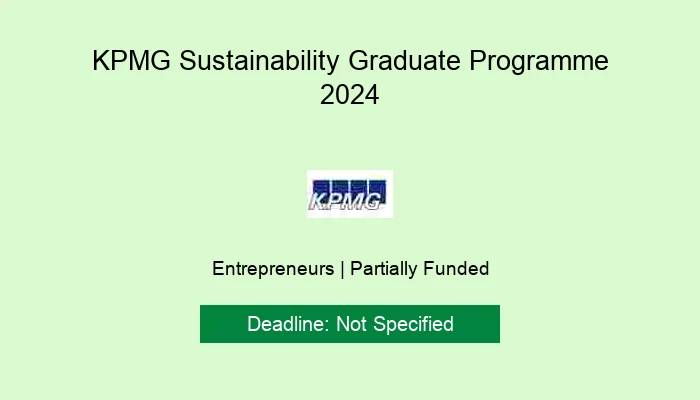 KPMG Sustainability Graduate Programme 2024