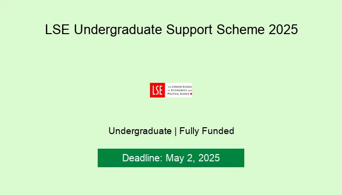 LSE Undergraduate Support Scheme 2025