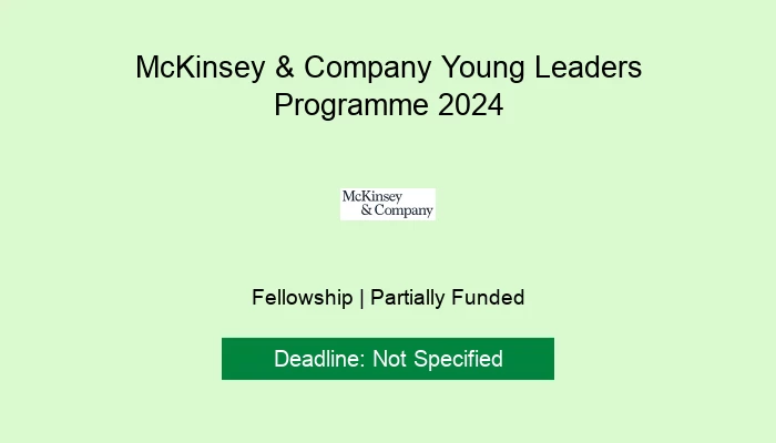 McKinsey & Company Young Leaders Programme 2024