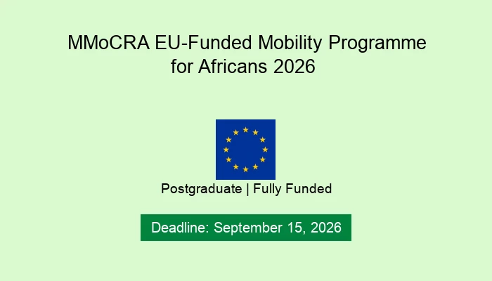 MMoCRA EU-Funded Mobility Programme for Africans 2026