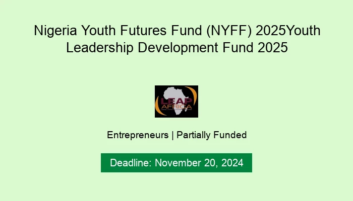 Nigeria Youth Futures Fund (NYFF) 2025 Youth Leadership Development Fund