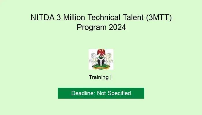 NITDA 3 Million Technical Talent (3MTT) Program 2024