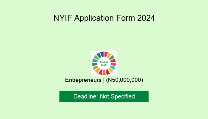 NYIF Application Form 2024