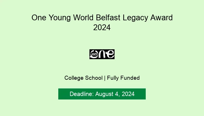 One Young World Belfast Legacy Award 2024