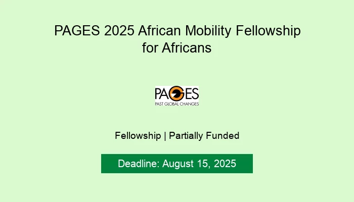 PAGES 2025 African Mobility Fellowship for Africans