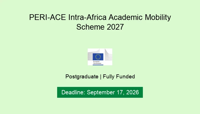 PERI-ACE Intra-Africa Academic Mobility Scheme 2027